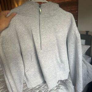 Gray Zip-Up Hoodie